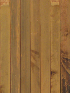 Bamboo wallpaper with untreated surface. If you do not apply stiffener wood plate on the back it is well airing between the stick through the 0,5 mm gaps. Well befit to bamboo flooring