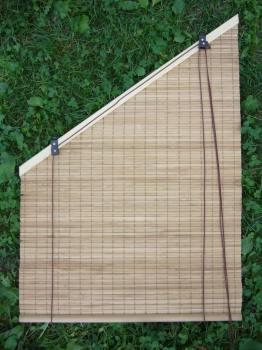 Bamboo binds for tilted windows, garret-windows, shading mat for lo fts, slant shades